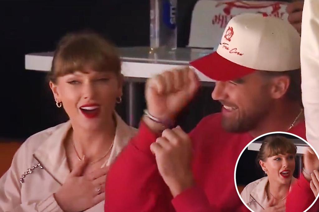 What a lip reader revealed about Taylor Swift's words to Travis Kelce in a viral video from their Stanley Cup Finals date