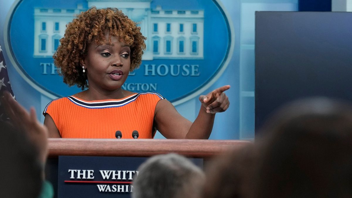 White House reporters tease Karine Jean-Pierre about her change of parties and new book