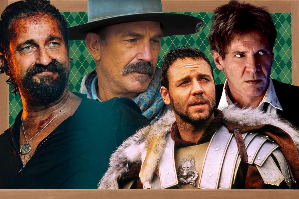 Who Reigns as Hollywood's Top Dad Movie Star? Gerard Butler vs. Harrison Ford vs. Kevin Costner vs. Russell Crowe