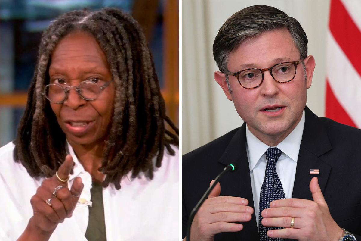 Whoopi Goldberg Cautions Mike Johnson After His Comments About Gavin Newsom: “That’s What They Did To Black People Across The United States”