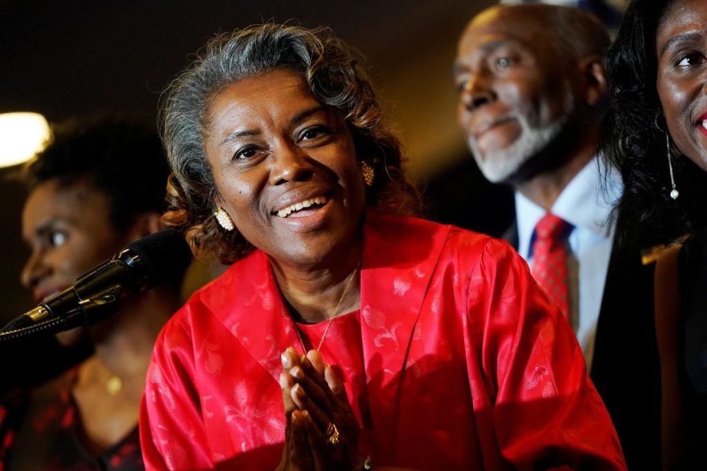 Winsome Earle-Sears aims to eliminate taxes on tips and vehicles in her campaign for governor of Virginia.