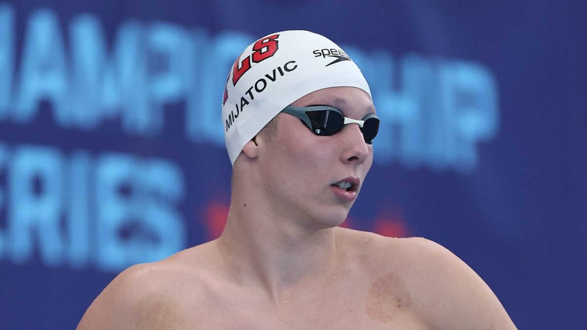 Young swimmer Luka Mijatovic sets a new record previously held by Phelps at the US Championships.