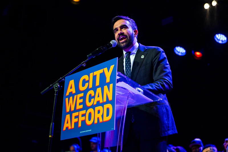 Zohran Mamdani advocates for increased taxes in affluent neighborhoods and argues against the existence of billionaires.