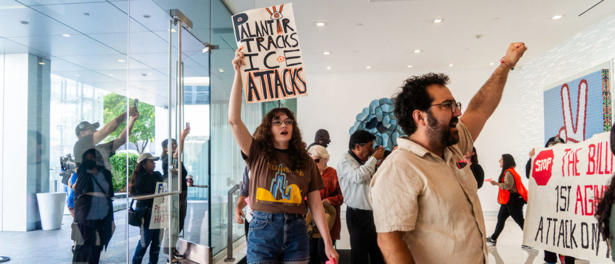 ‘Palantir Supports ICE’: Climate Activists Detained After Obstructing Office Entry