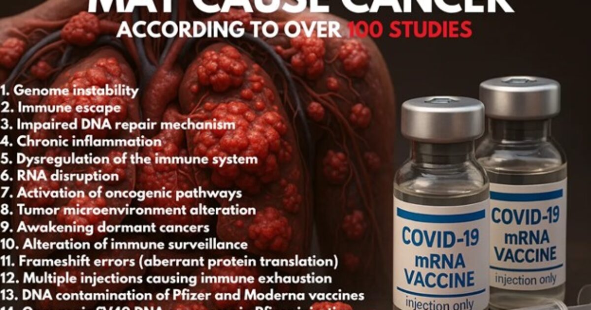 17 Possible Links Between mRNA Vaccines and Cancer — Along with a Potential Treatment
