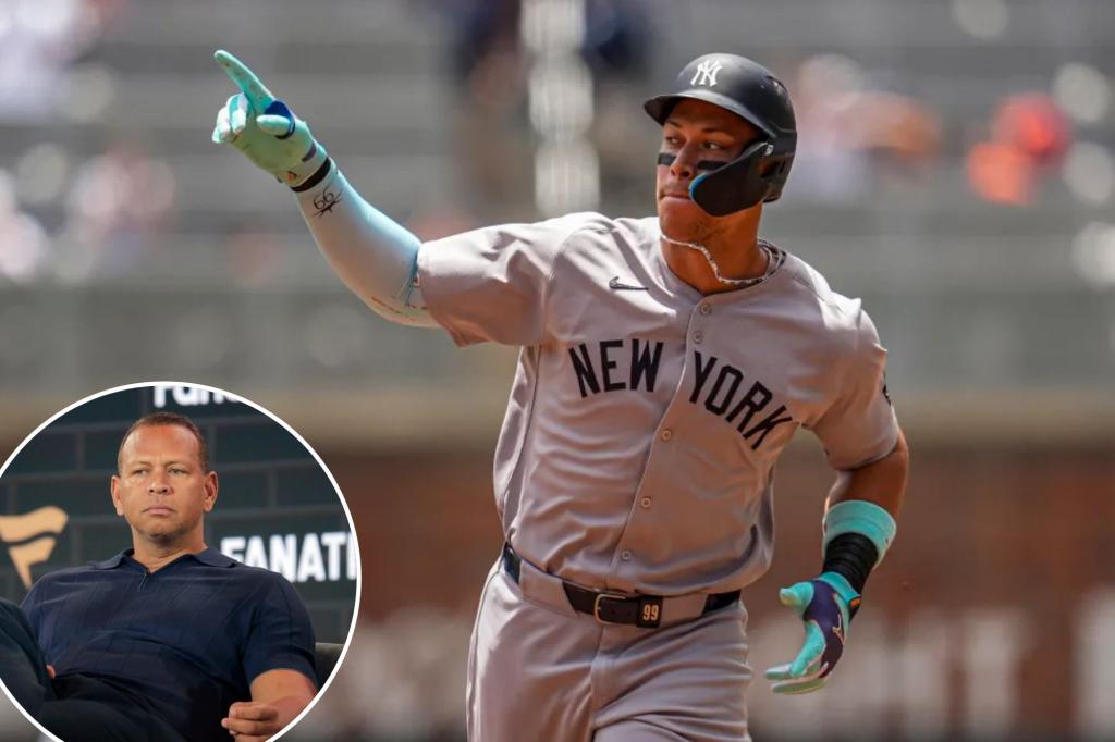 Aaron Judge matches Alex Rodriguez on the Yankees' career home run leaderboard