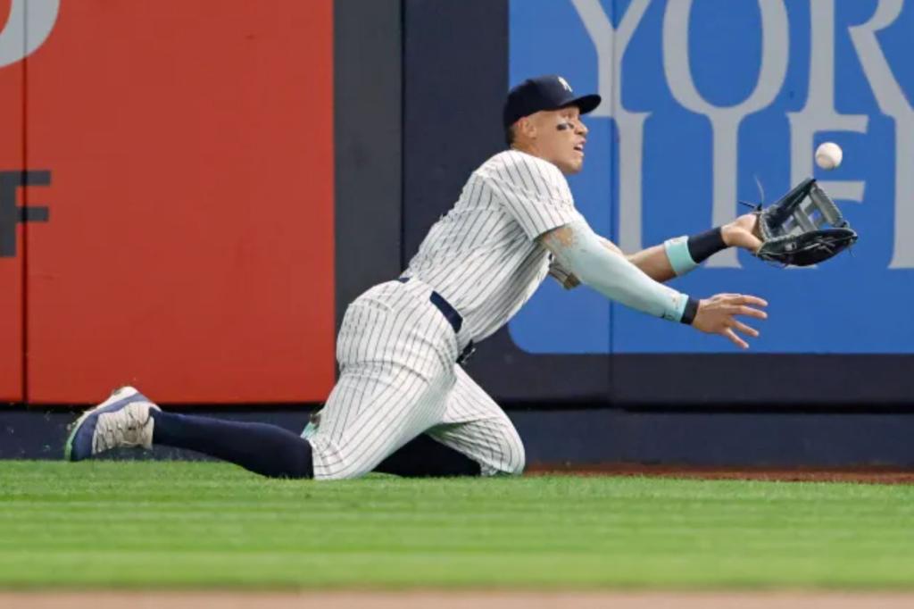 Aaron Judge's third impressive defensive play had the Yankees anxious.