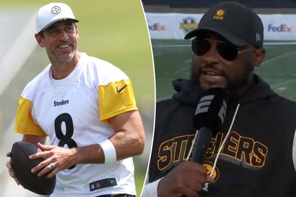Aaron Rodgers and Mike Tomlin share a close bond—Steelers coach explains how it started.