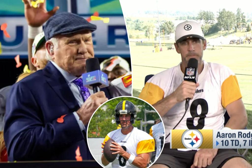 Aaron Rodgers responds to Terry Bradshaw's jab about the Steelers joke
