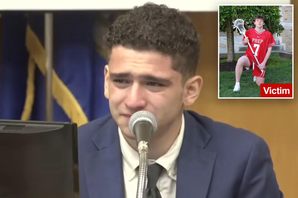 Accused found not guilty of murder in the stabbing death of a prep school lacrosse player