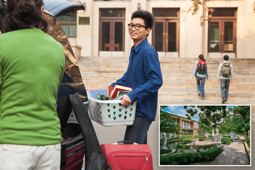 Affluent families are purchasing homes in other states to take advantage of tuition savings at colleges.