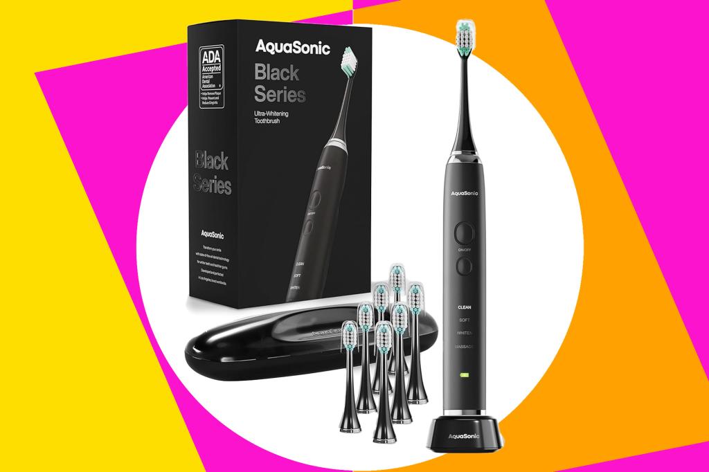 Aquasonic Black Series Ultra Whitening Toothbrush is discounted by 20%
