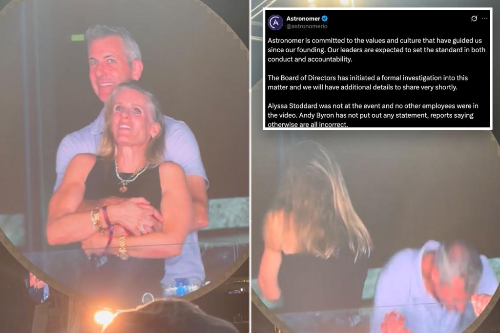 Astronomer CEO Andy Byron and HR leader Kristin Cabot suspended after Coldplay kiss cam reveals claimed relationship: report