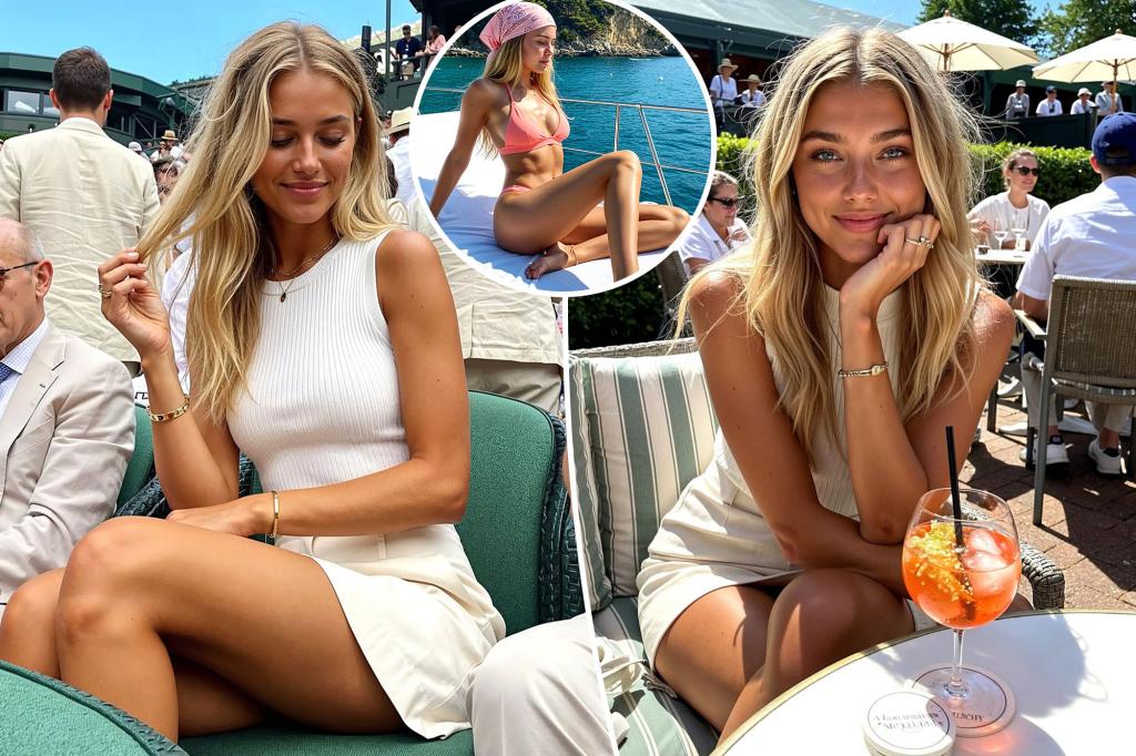 Attractive influencer captivates Wimbledon, leaving athletes impressed — but there’s a significant twist.