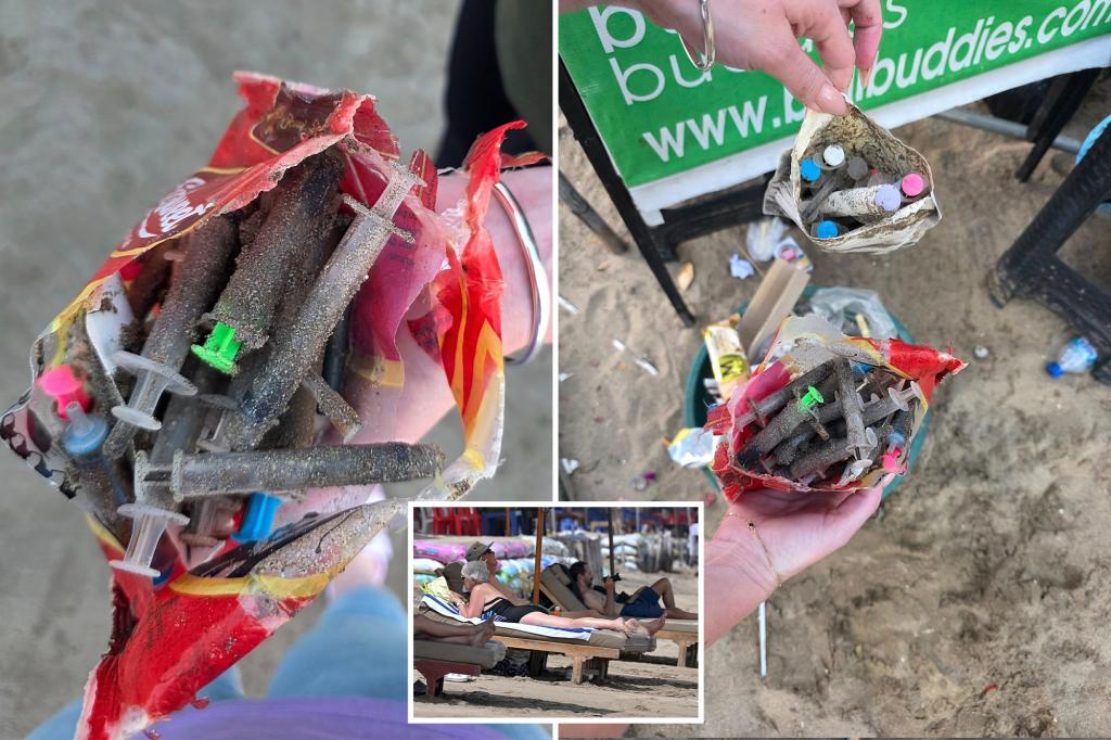 Beachgoers shocked as 'a pile of medical waste' washes up on the shore