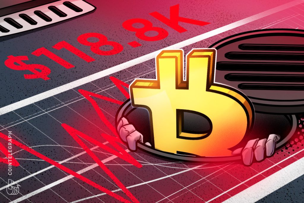 Beware of getting stuck; Bitcoin price review shows a decline with $118.8K on the radar.