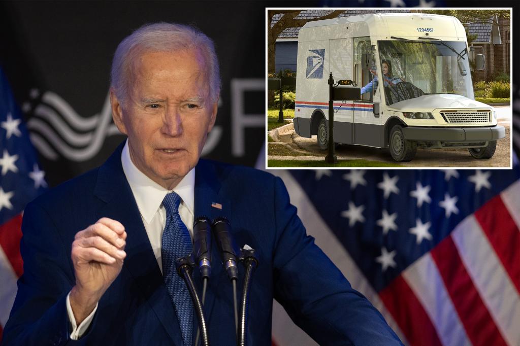 Biden's effort for a $10B electric mail delivery fleet fails, producing only 250 trucks in two years
