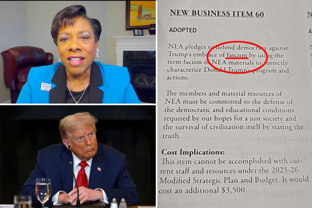Biggest teachers union in the US criticized for misspelling 'fascism' in anti-Trump plan