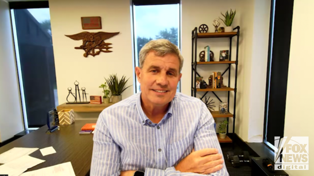 Bill Berrien, a former Navy SEAL, declares his intention to run for governor of Wisconsin as a Republican.