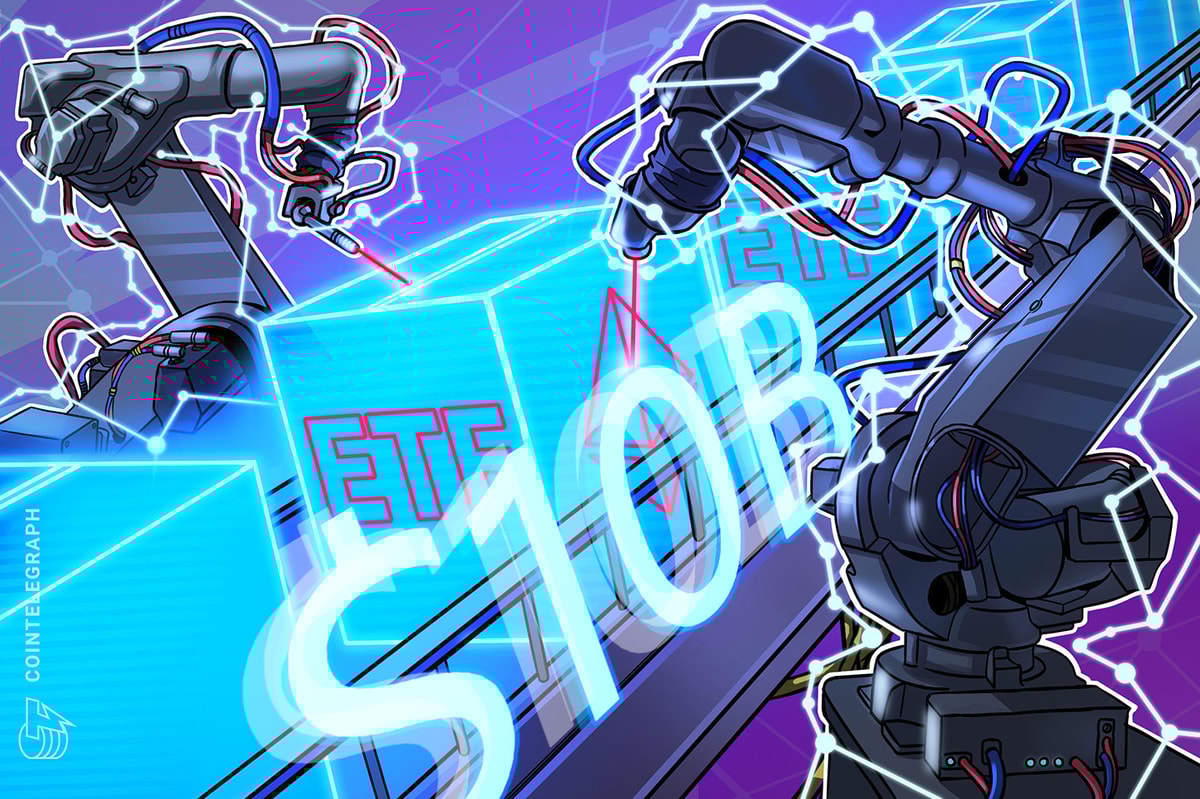 BlackRock's Ethereum ETF is the third quickest to reach $10 billion in assets.