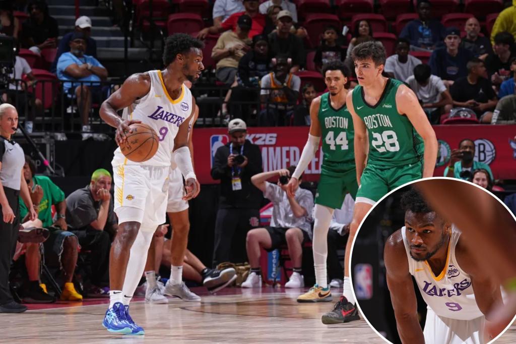 Bronny James of the Lakers is changing the narrative in summer league