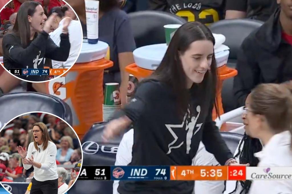 Caitlin Clark appreciated her Fever coach receiving a technical foul and offered to cover the fine.