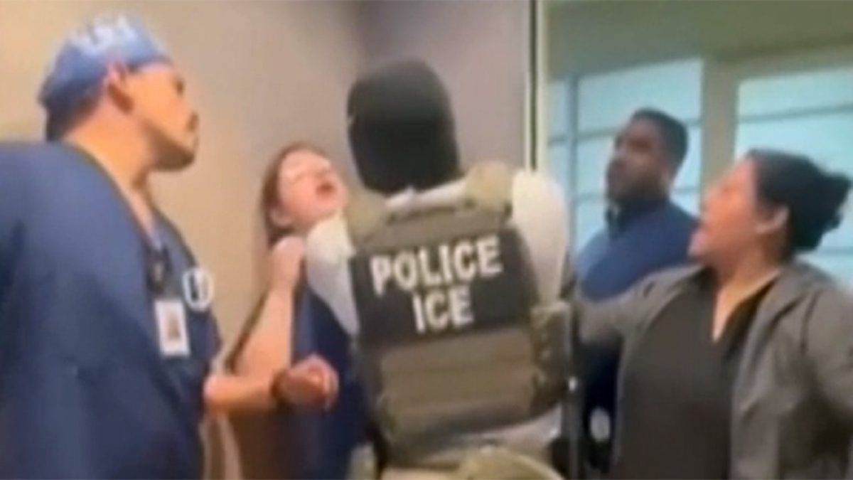 California medical staff hinder ICE agents during the arrest of an undocumented immigrant.