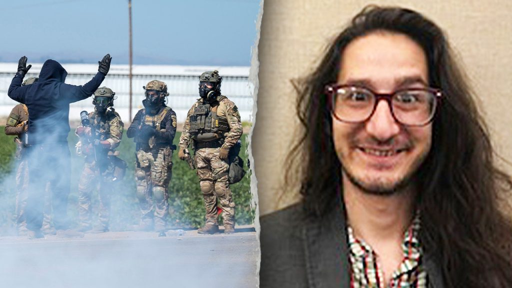 California professor taken into custody after using tear gas on ICE agents during a raid