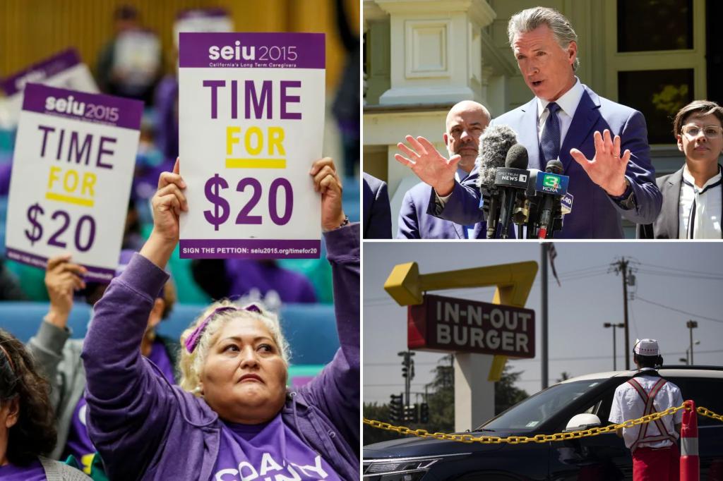 California's $20 minimum wage results in thousands of job losses.