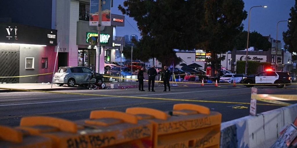 Car Crashes Into Crowd at LA Club, 30 Hurt in Disarray