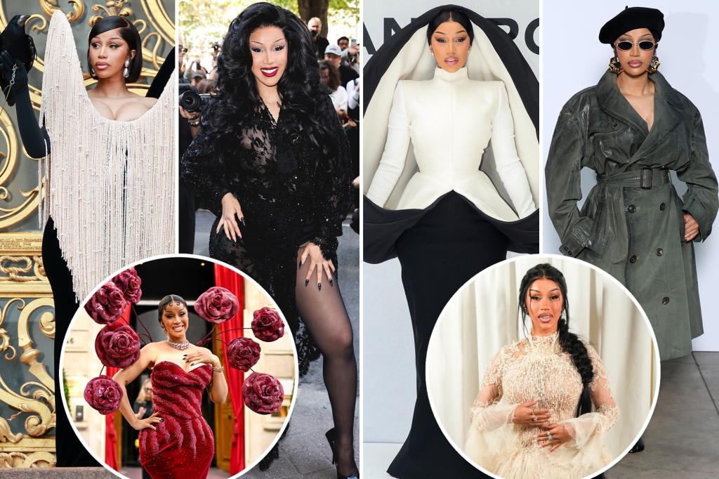 Cardi B captivates audiences at Paris Fashion Week with daring outfits