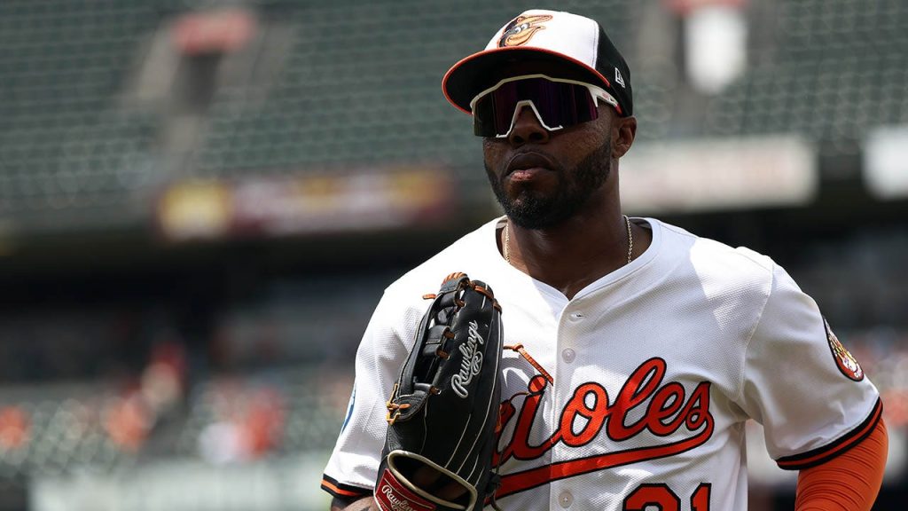 Cedric Mullins of the Orioles snatches his second home run of the week.