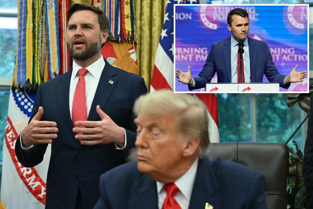 Charlie Kirk identifies JD Vance as a role model for young conservatives