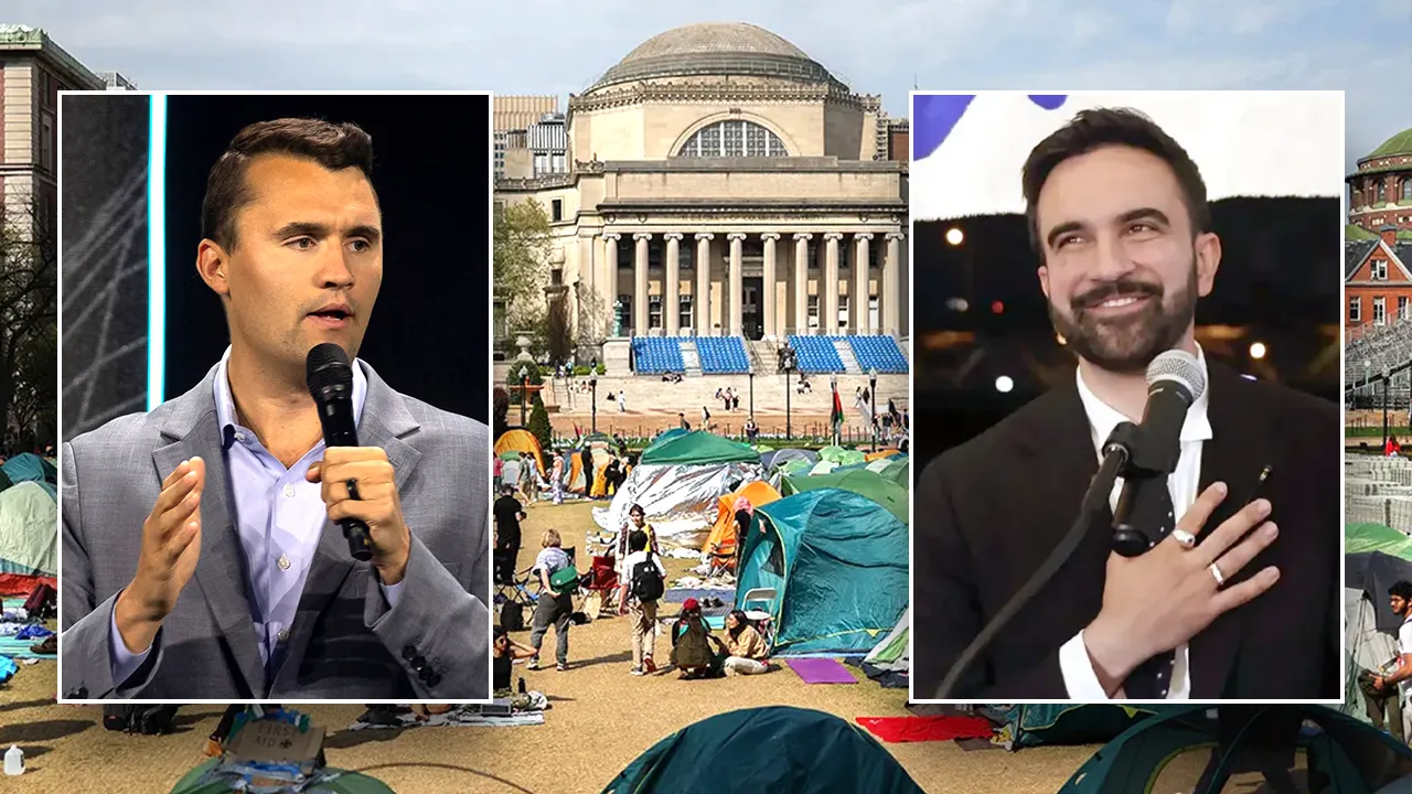 Charlie Kirk refers to Zohran Mamdani as the 'encampment candidate'