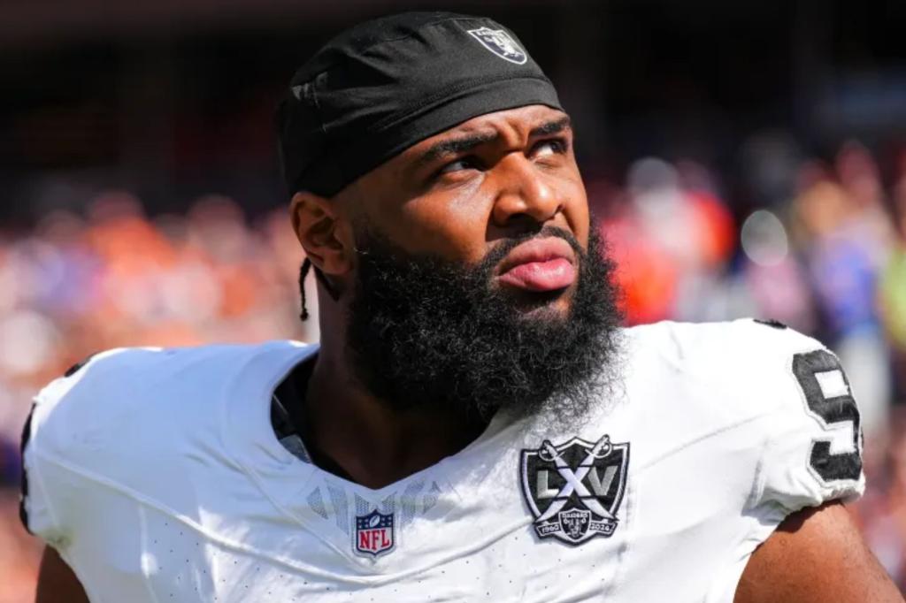 Christian Wilkins annoyed a teammate with a 'playful kiss' before the Raiders parted ways.