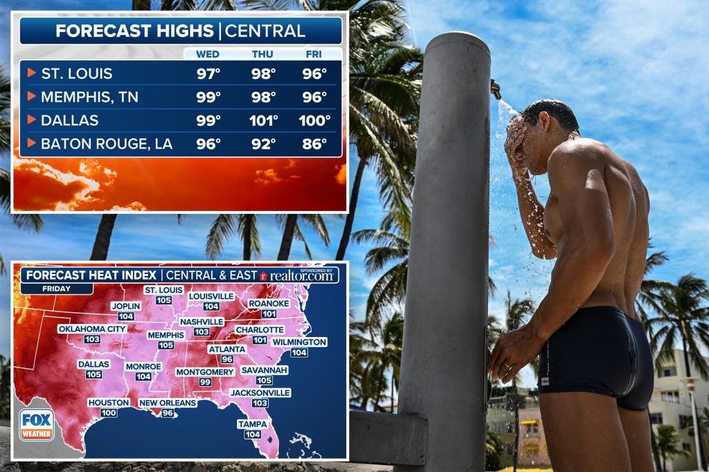 Close to 100 million people face life-threatening heat warnings from Chicago to New Orleans.