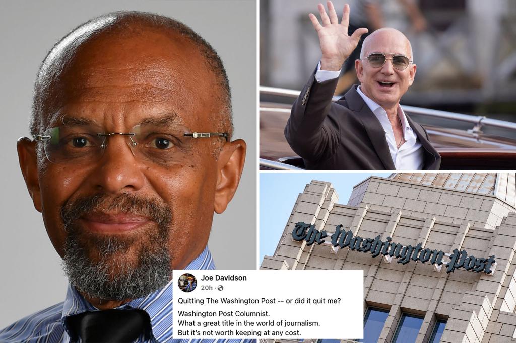 Columnist resigns, cites Bezos for limitations on editorial freedom