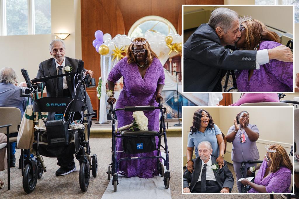 Couple gets married at RiverSpring nursing home in the Bronx