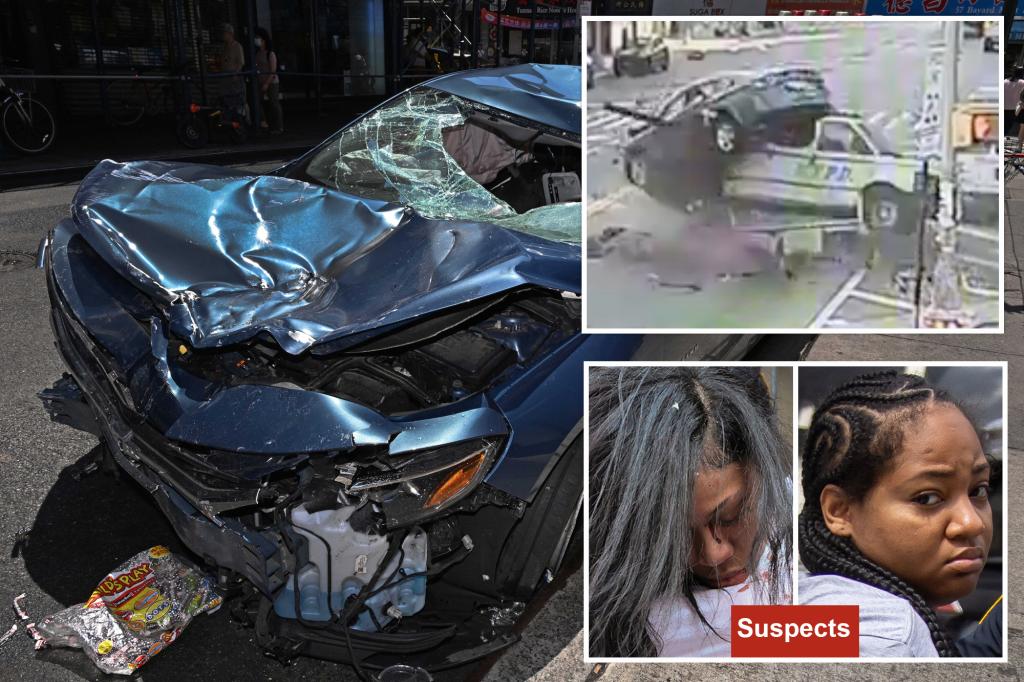 Couple in stolen vehicle that caused fatal NYC accident had hidden illegal gun in the trunk, according to prosecutors.