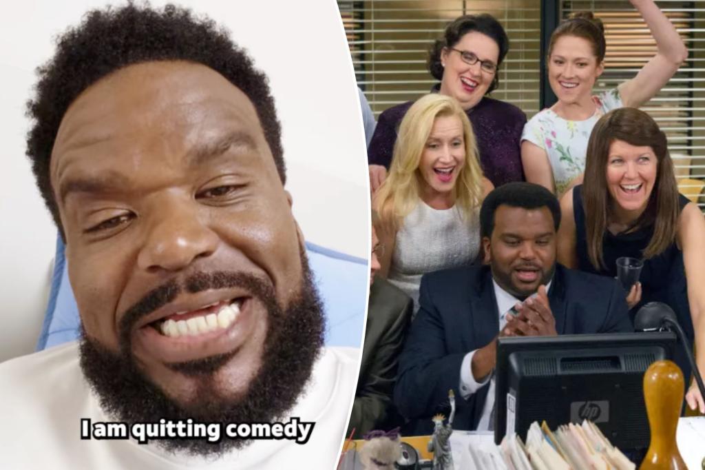 Craig Robinson from 'The Office' shares he is leaving comedy to concentrate on what he truly wants to pursue.