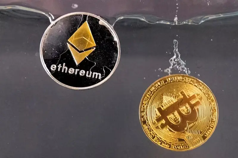 Cryptocurrency shares rise as ether reaches a six-month peak