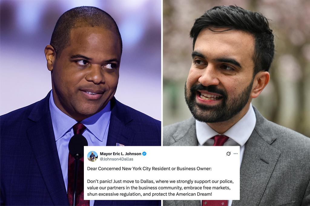Dallas mayor urges 'worried' New Yorkers to relocate to Texas in response to Mamdani.