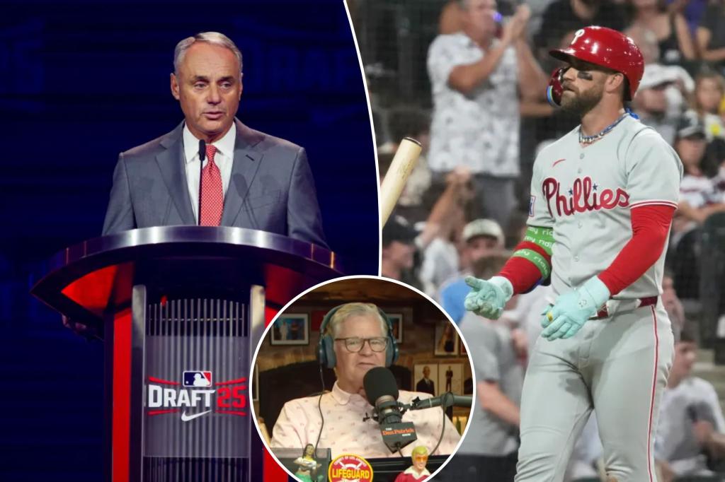 Dan Patrick criticizes Bryce Harper for his outburst at Rob Manfred