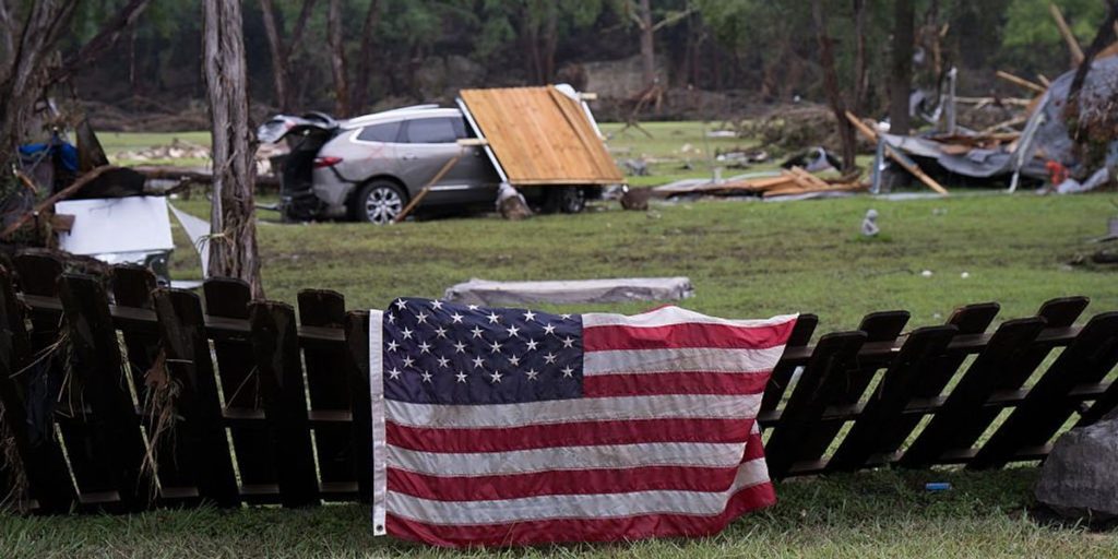 Dana Bash and Bill Nye attribute the Texas tragedy to Trump and oil, overlooking historical context.