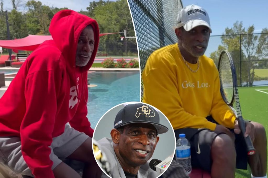 Deion Sanders reveals a hint about his unknown health problem in a recent video.