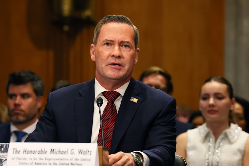 Democrats challenge Waltz at Senate hearing regarding earlier 'Signal leak'