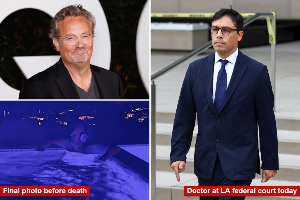 Doctor admits to selling ketamine to Matthew Perry weeks before the actor's death