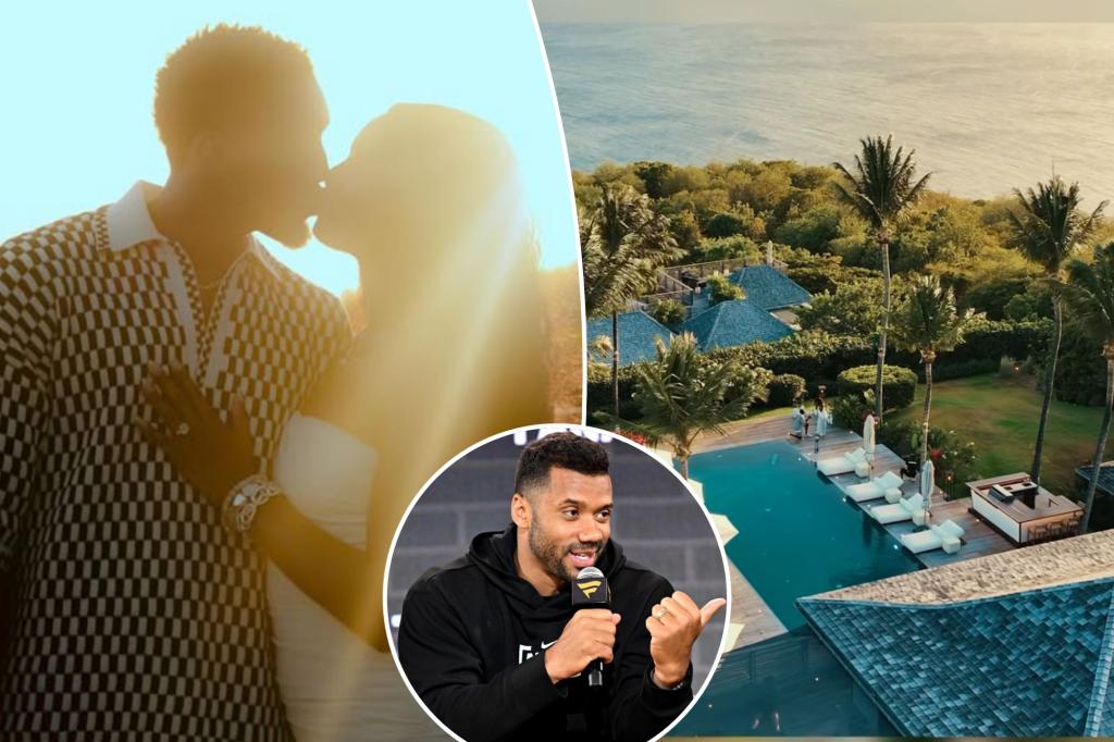 Donovan Mitchell and Coco Jones mark their engagement with Russell Wilson assisting in the background.