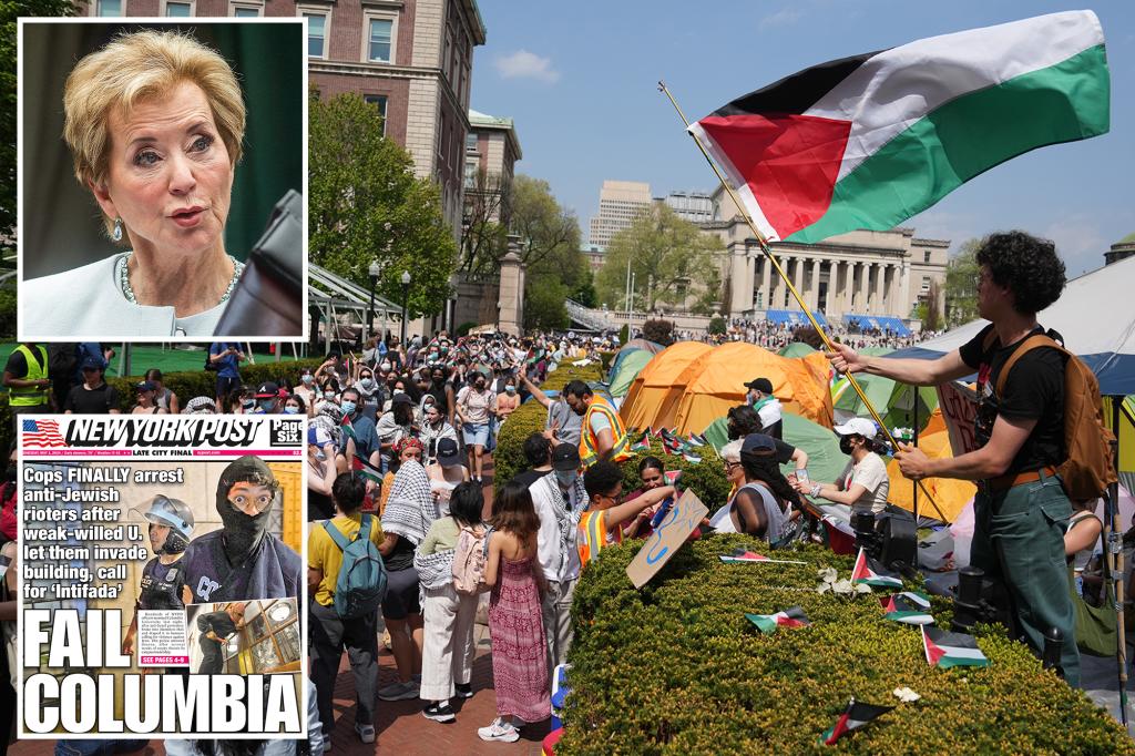 Education Secretary Linda McMahon hopes Harvard takes lessons from Columbia's $200M settlement.