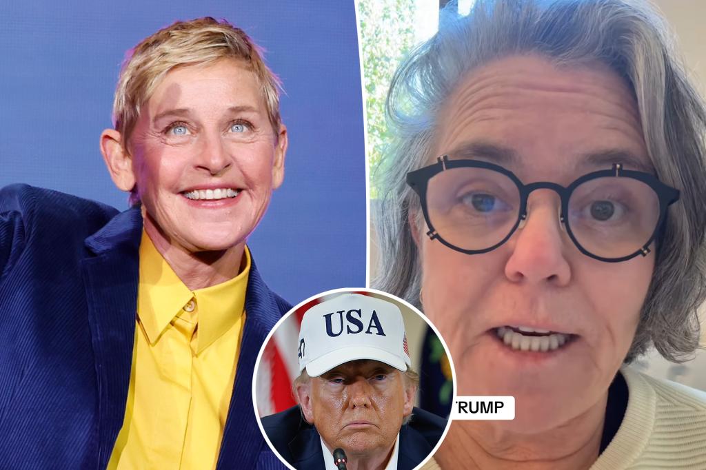 Ellen DeGeneres backs Rosie O'Donnell as Donald Trump aims to revoke her US citizenship